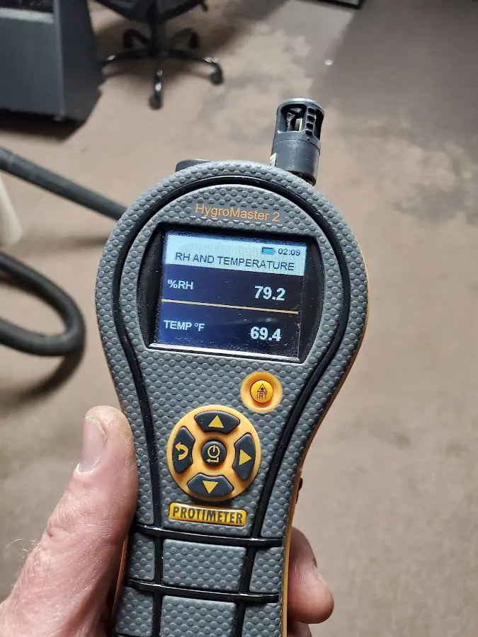 Moisture meter humidity assessment for Mold Remediation & Removal in Clemmons